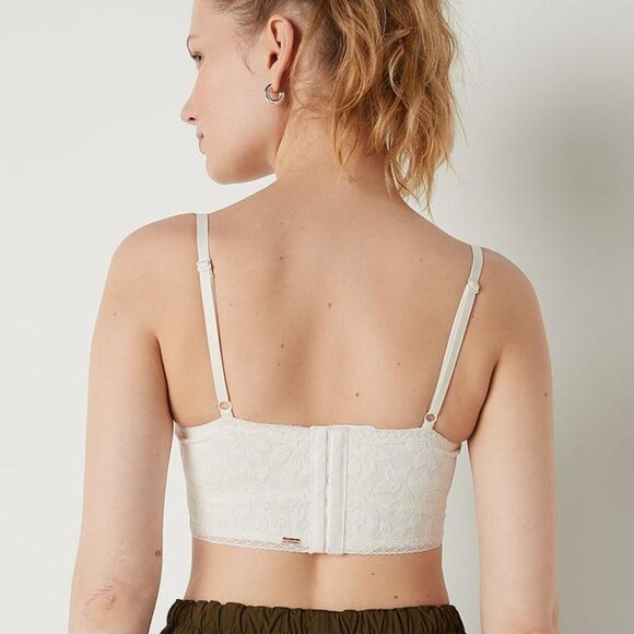 Victoria Secret Lace Lightly Lined Corset Top (NWT) Sz M - Picture 2 of 5